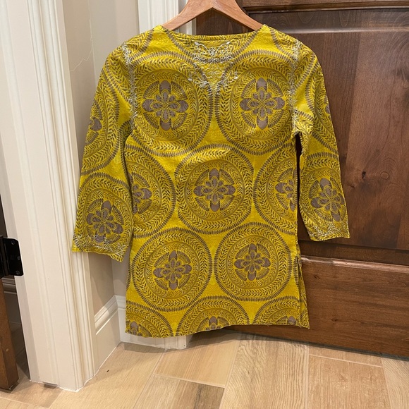 International Concepts tunic chartreuse yellow Sz2 - Picture 2 of 6
